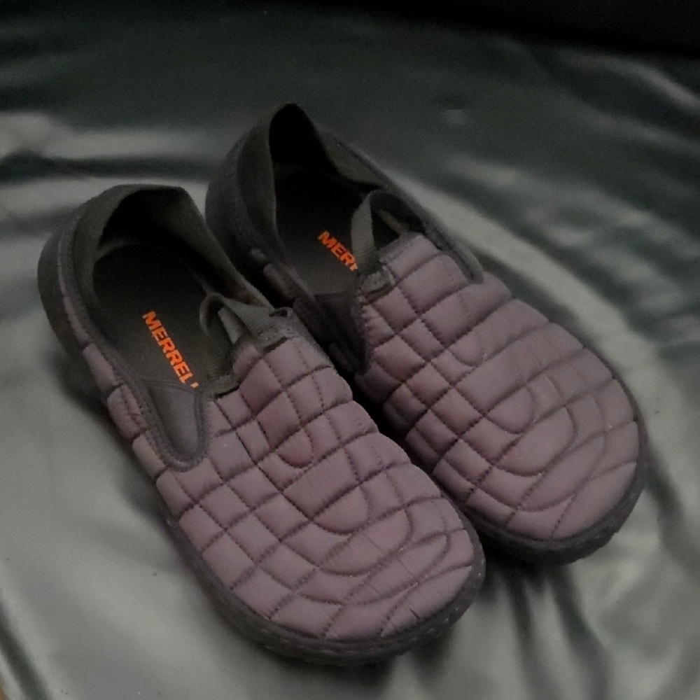 Merrell Quilted Nylon Hut Mocs Flats Shoes Womens Size 8US Comfort Slip On Black